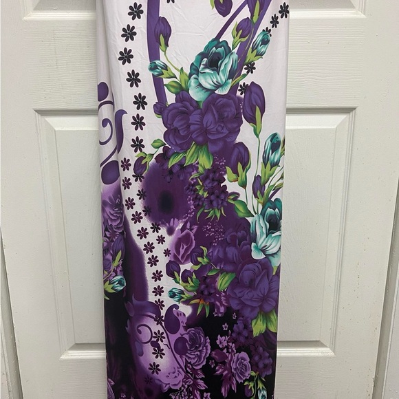 IB Diffusion Purple Floral Maxi Dress - Picture 5 of 12